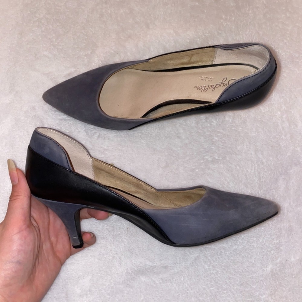 Seychelles women's wander dress pump navy and black size 6
